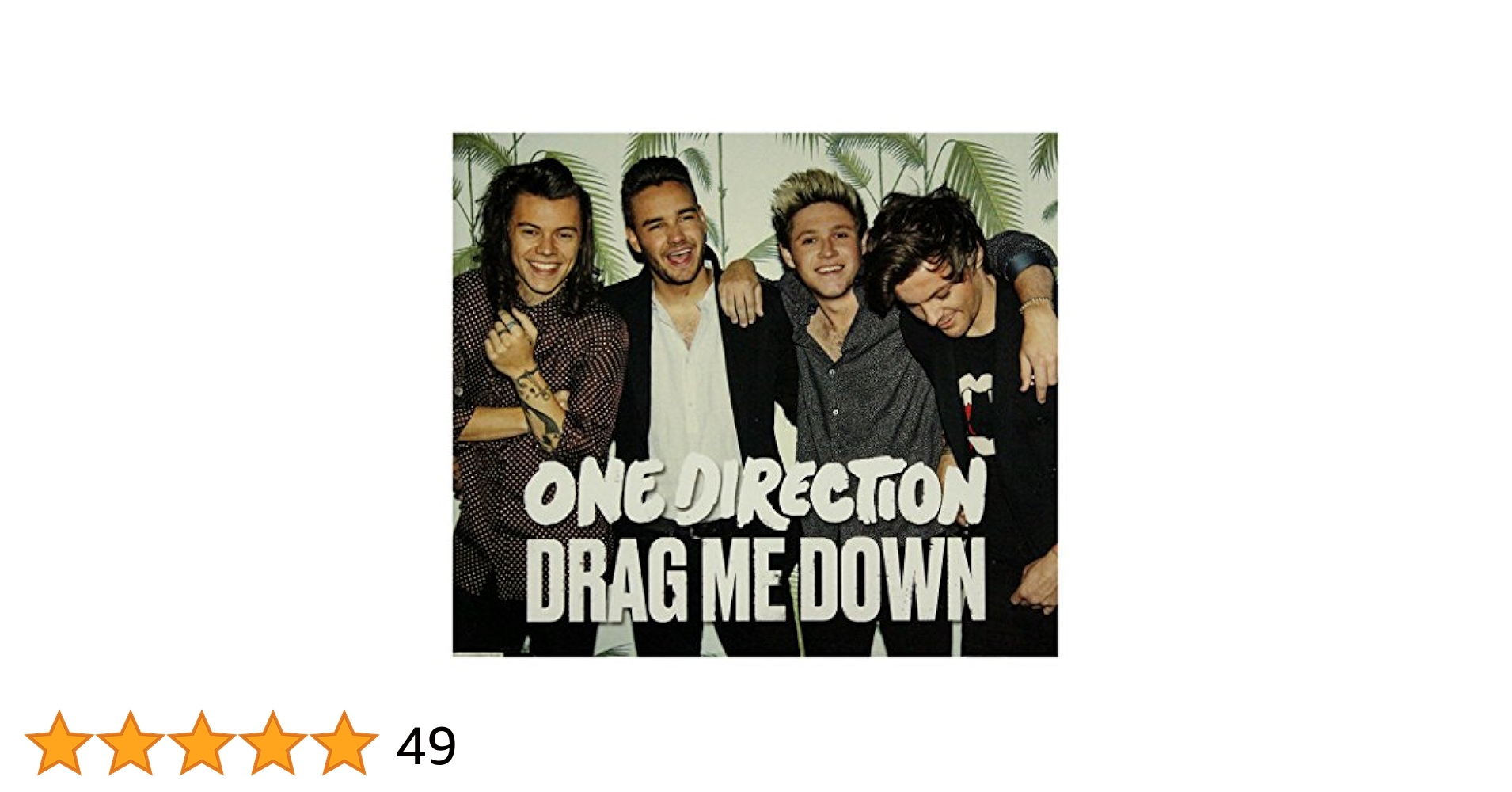 One Direction ワンダイレクション DRAG ME DOWN CD One Direction – Drag Me Down – CD (Single, Promo), 2015