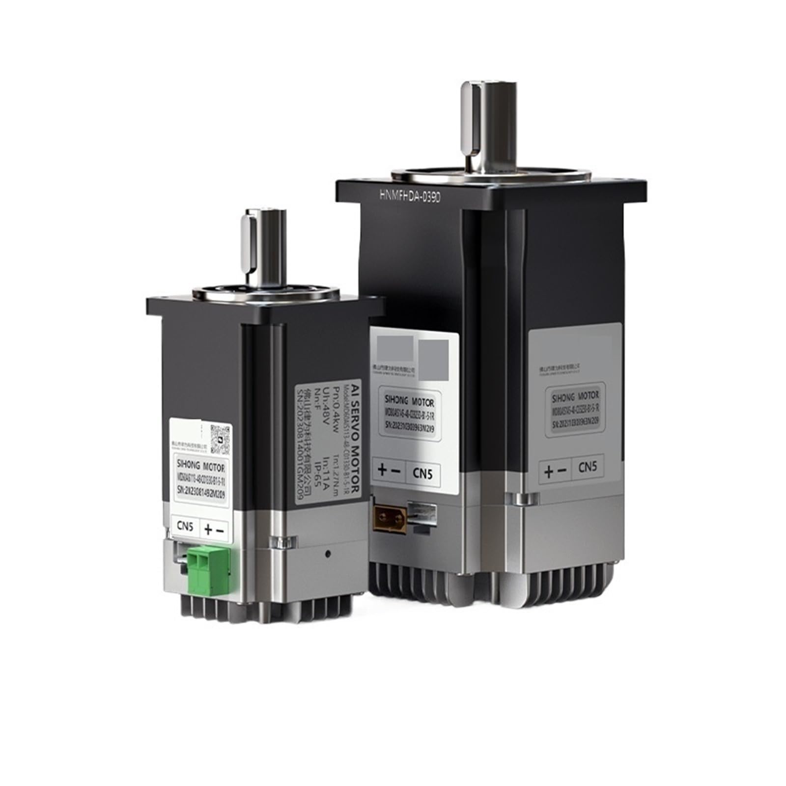 Serwomotory DC niskonapięciowe 24/48/72 V 60/80 ze zintegrowanym sterownikiem sterowania, silnik 400 W, 750 W i 1000 W, (60-200 W0.63N 24 V)