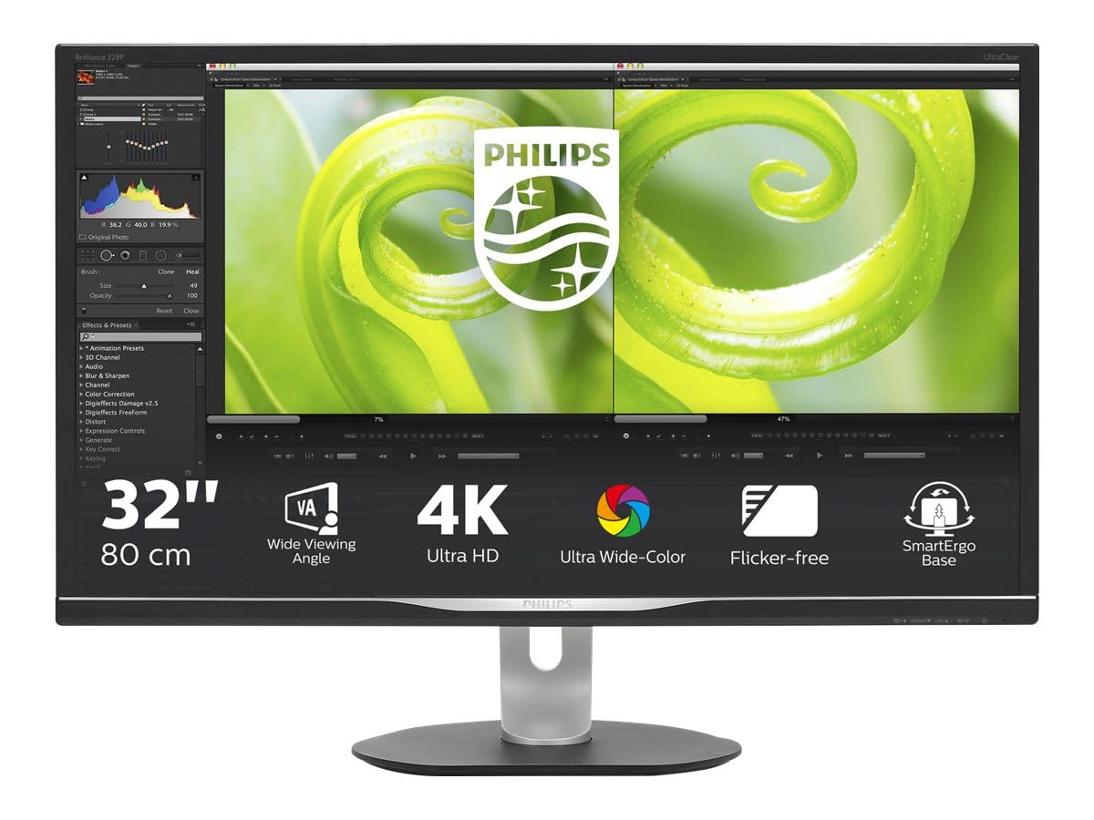 Philips モニター 31.5インチ　4Ｋ　328P6VJEB/11 美品 Amazon.co.jp: Philips モニター ディスプレイ 328P6VJEB/11
