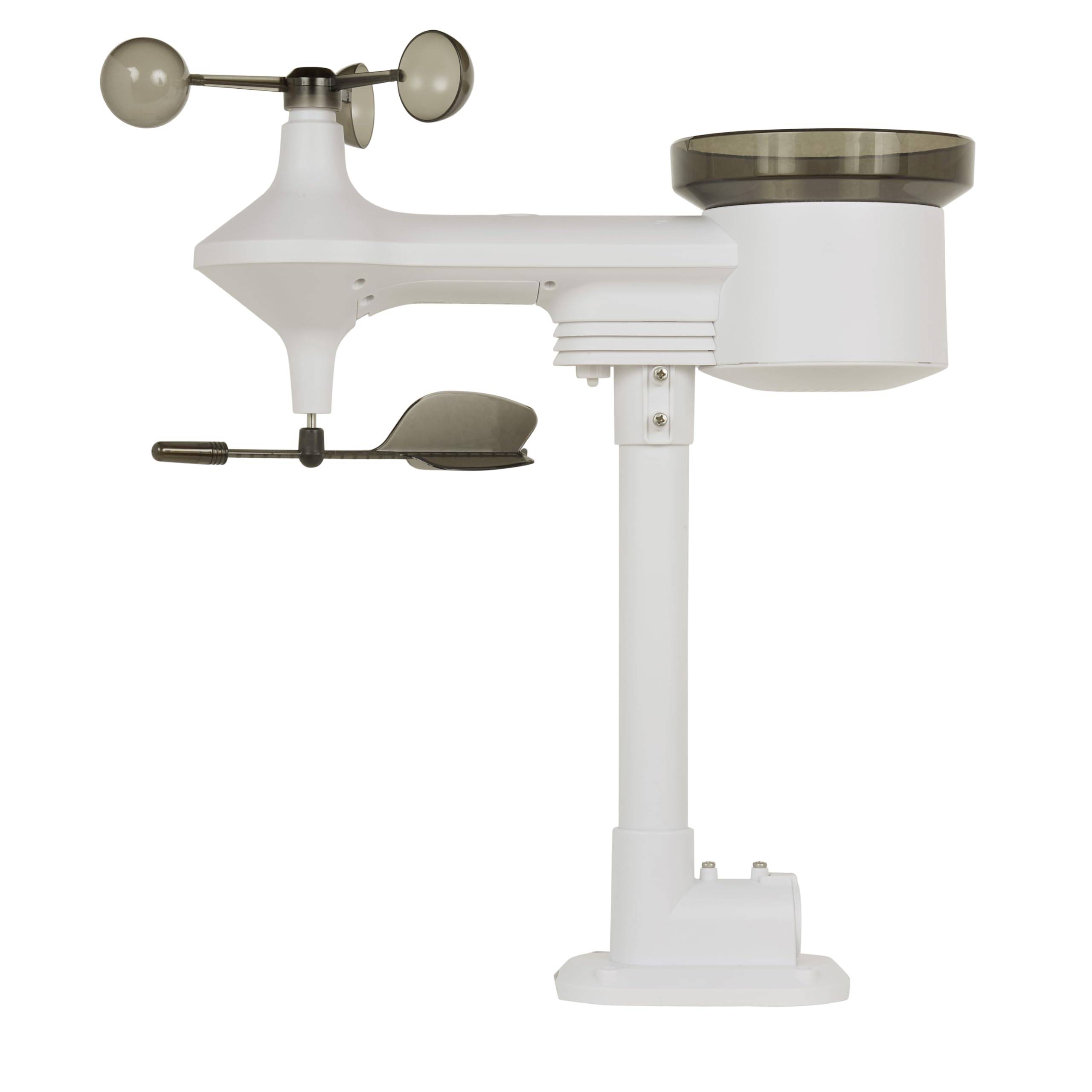 TFA Dostmann Digitale Funk-Wetterstation 5-in-1 mit Kombisender Weather One, 35.1177, Luftfeuchtigkeit, Temperatur, Regenmesser, Windmesser, mit Luftdruck, Wettervorhersage, Alarme, weiß