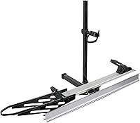 RokRack S One Ebike Rack with Ramp: 100 lbs Capacity, Fits 5" Fat Tires & 50" Wheelbase, 2" Hitch Mount for Cars SUVs RVs