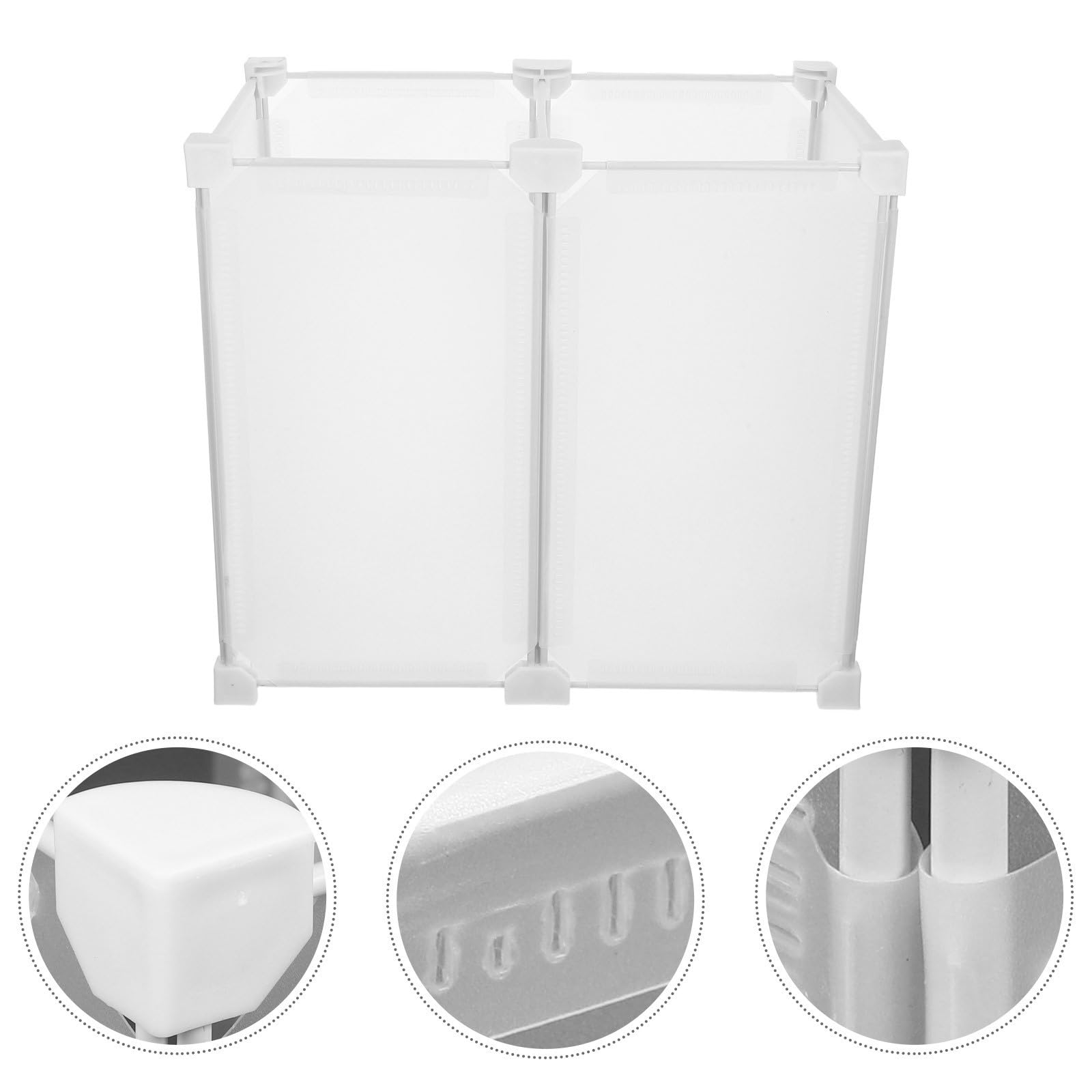 GALPADA Organizzatore per Congelatore Profondo in Plastica Bianca Divisori, Ripiani Resistenti in ABS e Pp per Conservazione Alimenti Ordinata in Freezer e Frigoriferi