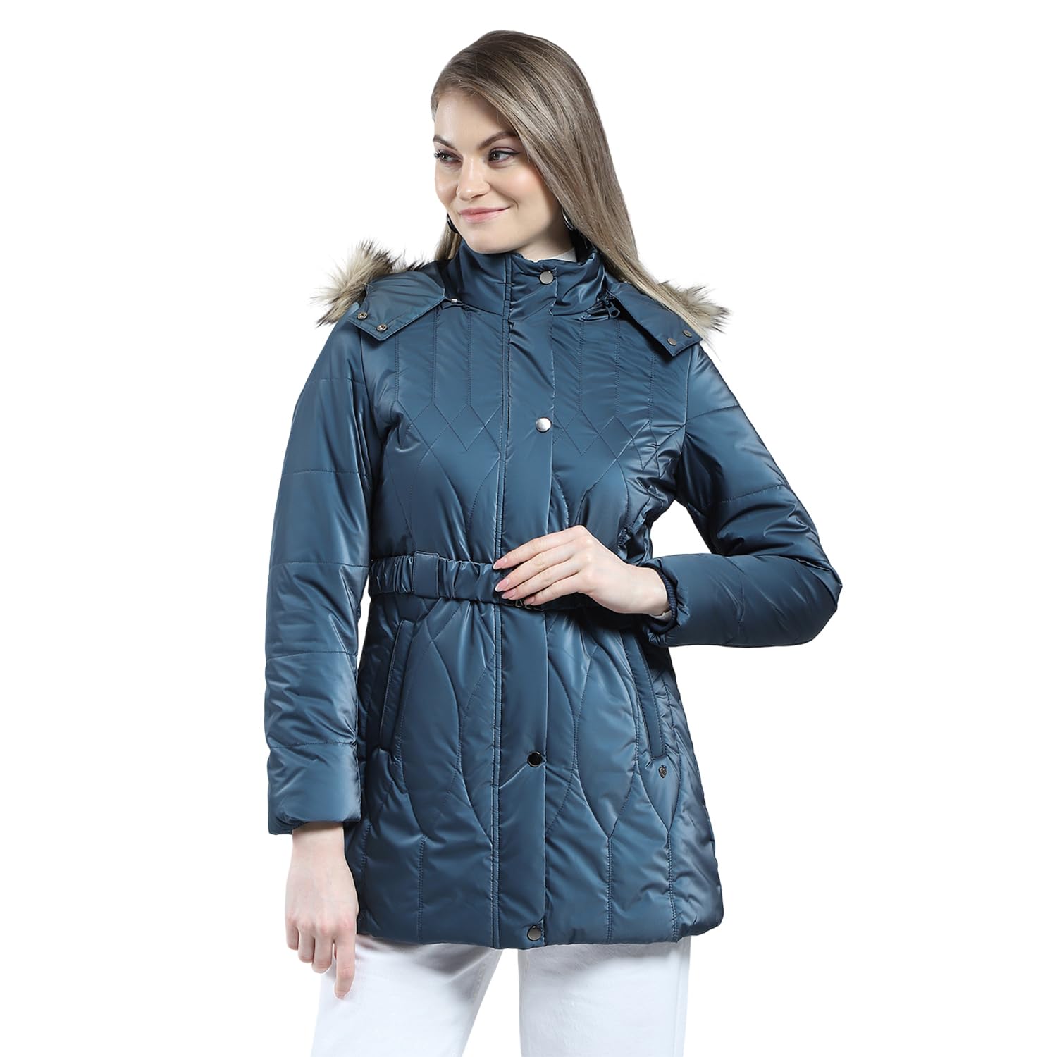 Women’s Regular Fit Jacket | Solid Design | Hooded Neck | Full Sleeves | Zip Closure | Fashionable Warm Casual Winter Wear Jacket For Women (Pack Of 1)