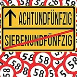  58 siebenundfünfzig achtundfünfzig: Cooles Geschenk zum 58. Geburtstag Geburtstagsparty Gästebuch Eintragen von Wünschen und Sprüchen lustig 108 Seiten / Design: cooles Banner Design