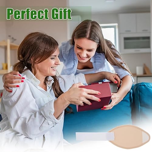 Miniatura 6 de Paquete de 2 unidades de aceite de ricino para rodilla, tobillo, codos, brazos y pies, paquete de aceite de rodilla de franela de bambú