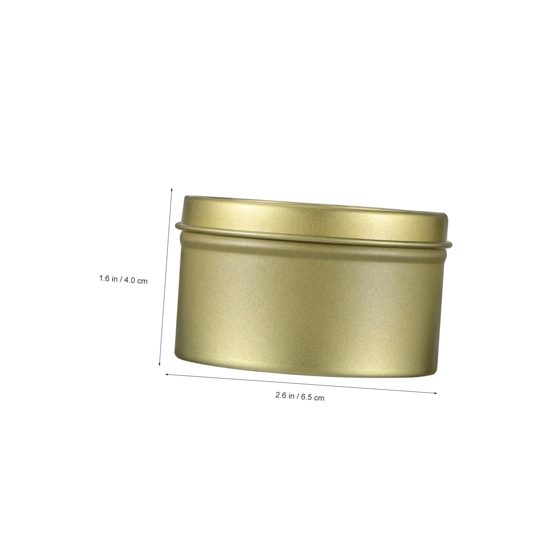 HAPINARY Seamless Candle Tins Set 16pcs Candle Making Jars Tin Lids Storage Jars for Tea