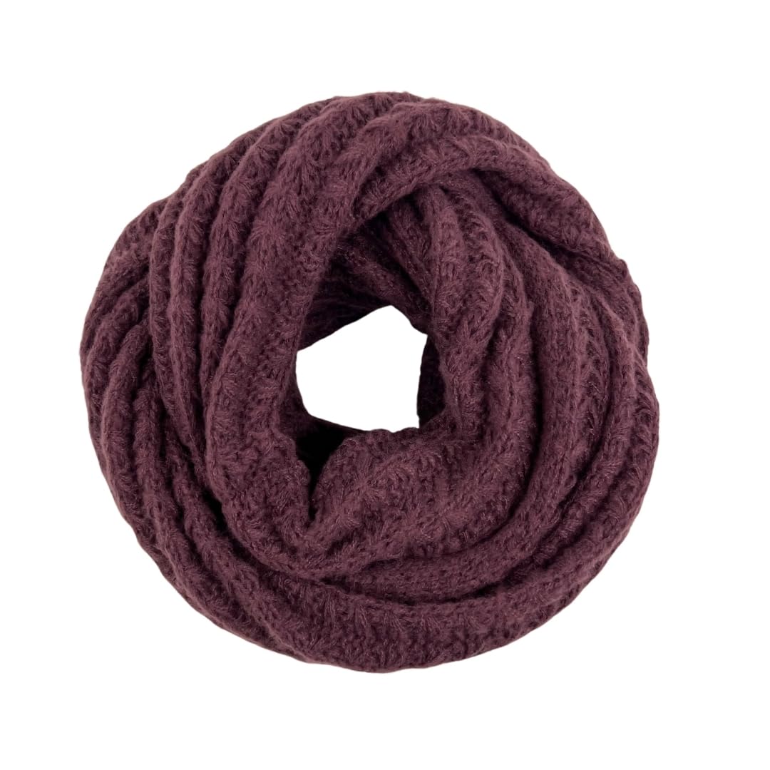 Humble Hilo Conjunto de bufanda y sombrero de punto para otoño e invierno para mujeres y hombres