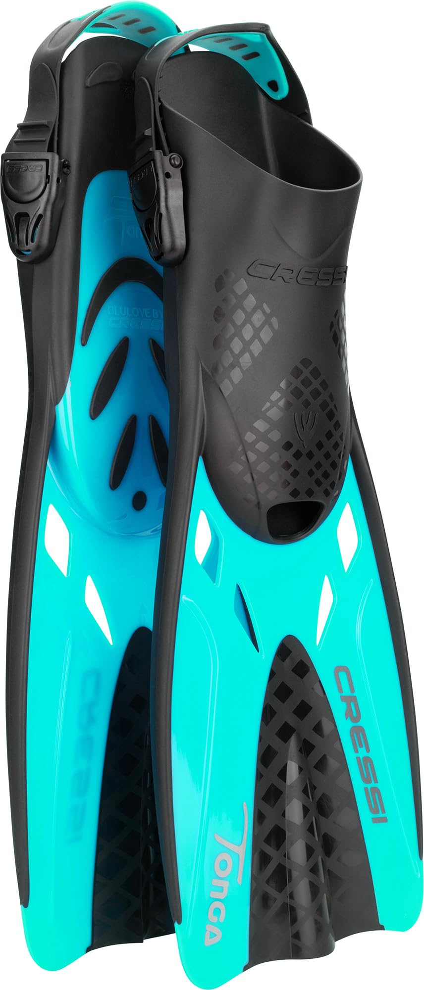 Cressi Adult Adjustable Snorkeling Fins with Ultra Resistant Buckles, Very Light, Ideal for Traveling - Tonga: Designed in Italy