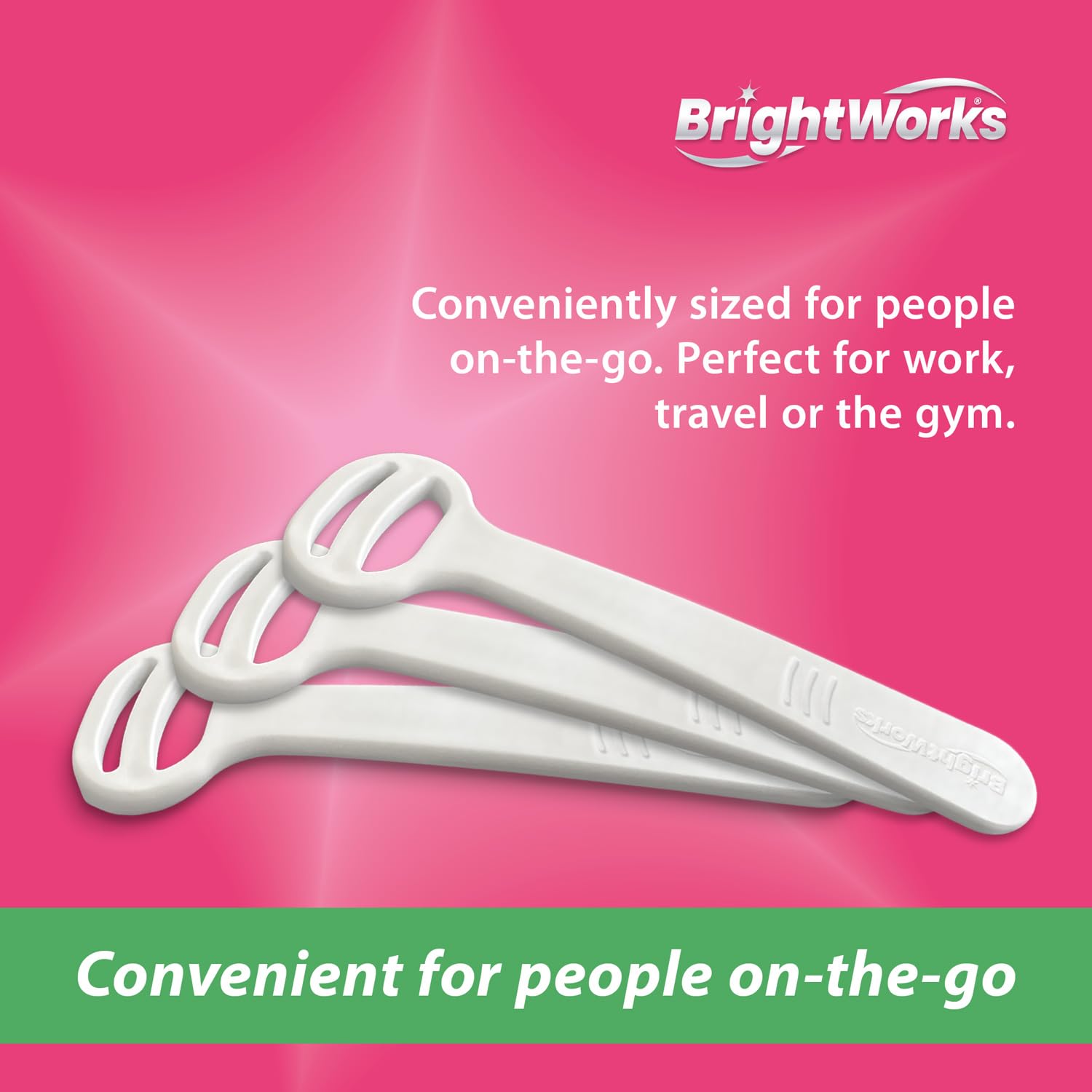 Brightworks Raschietto per lingua usa e getta per adulti, 96 pezzi, igienico, per alito fresco, in plastica riciclata, design curvo, adatto ai viaggi