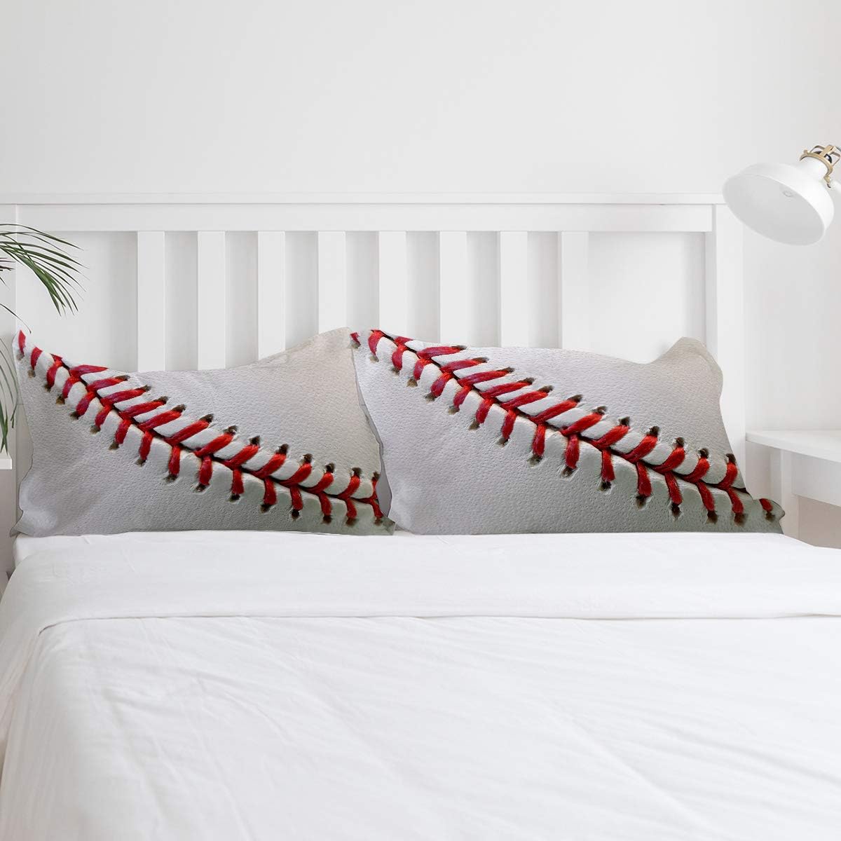 Super Sale 🛒 Home Collection dh Luxury Bed Sheet Sets Duvet Cover Set for Kids Adults,3D Baseball Printing Super Soft Bedding Set,Include 1 Flat Sheet 1 Comforter Cover and 2 Pillow Cases King
