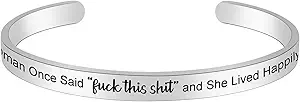 Btysun Bracelets for Women Mothers Day Bracelet Gifts from Daughter Inspirational Gifts for Women Graduation Gifts for Her Motivational Birthday Cuff Bangle Friendship Personalized Mantra Jewelry…
