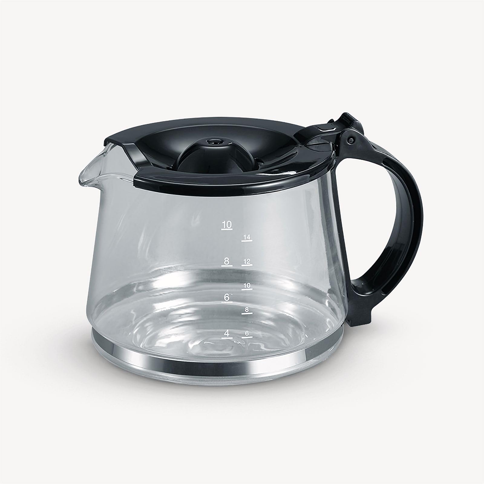 SEVERIN Macchina per Caffè Americano con Caraffa in Vetro, Caffettiera a Filtro fino a 10 Tazze, Piastra Riscaldante, Utilizzo Semplice, 800 W, Nero - KA 4479
