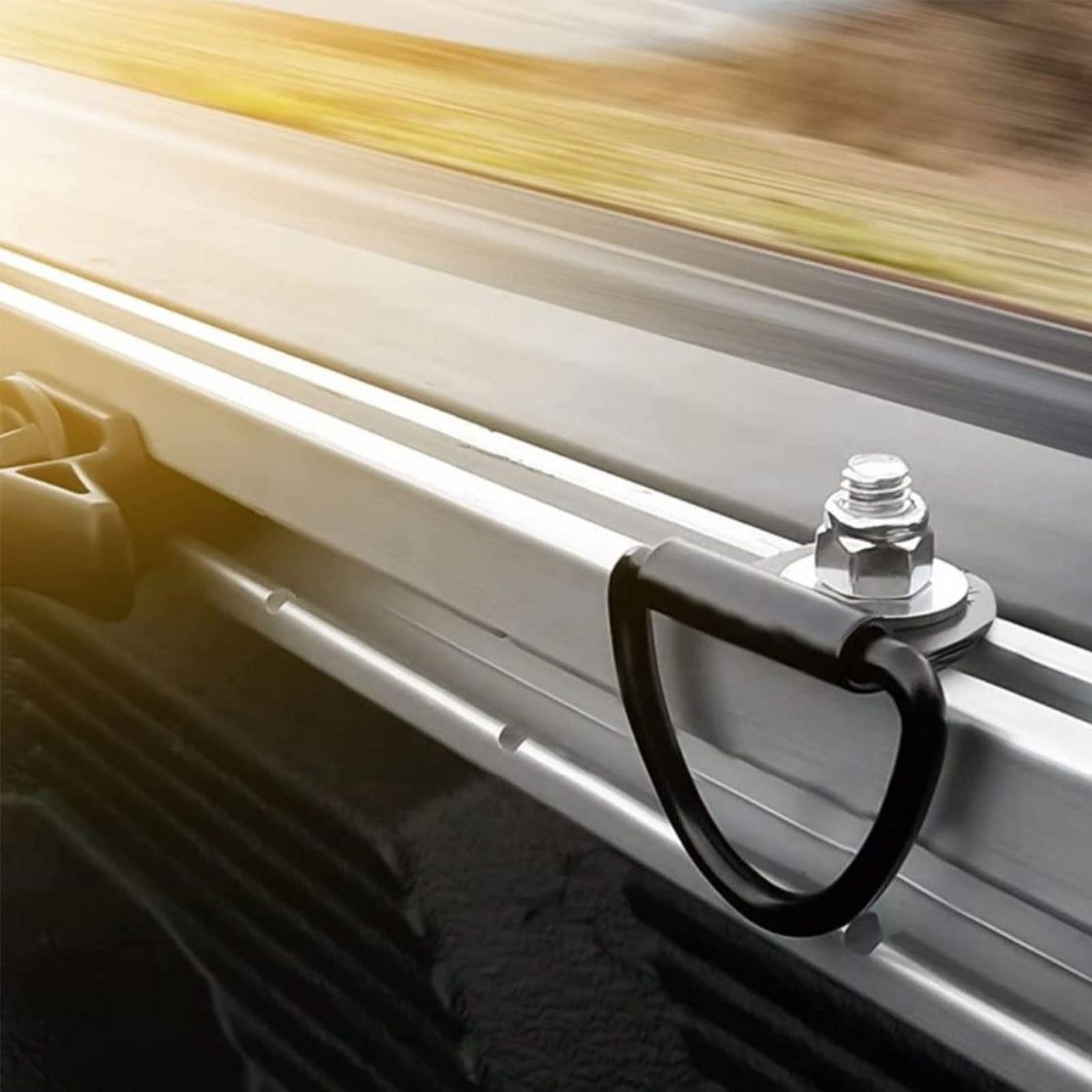 Txuzong 10 Stück D-Ringe Edelstahl - Zurrösen Für Anhänger & Transport