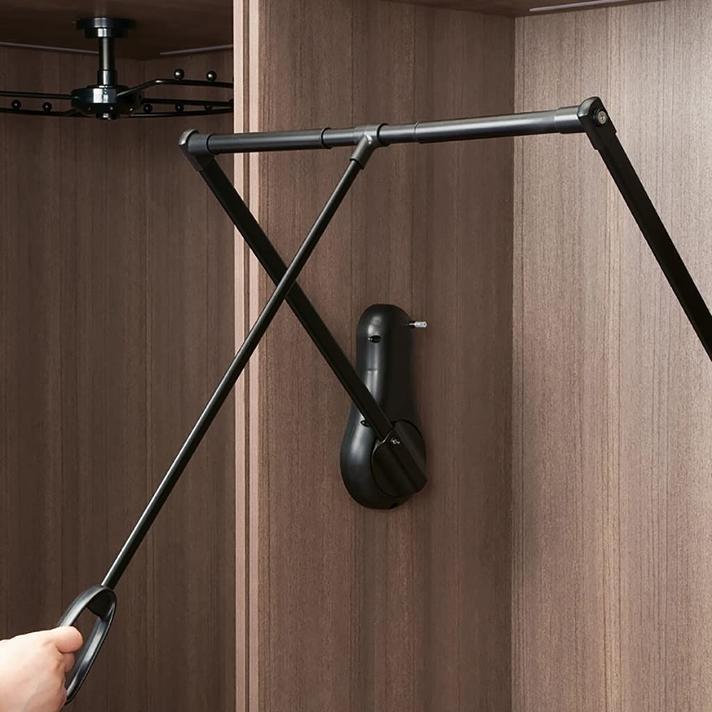 Penderie escamotable en métal réglable design haut de gamme pour garde-robe