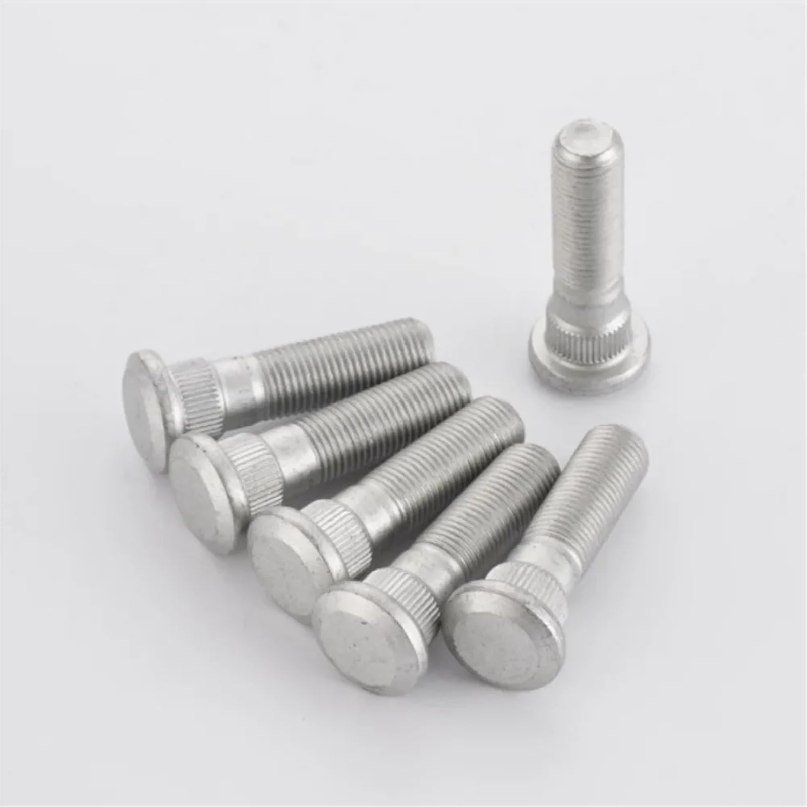 Radschrauben Kompatibel mit Nissan 6-teilige Radnaben-Keilschrauben Schraube M12 x 1,25 Keildurchmesser 14,3 mm Länge 48,5 51,5 mm Klasse 10.9