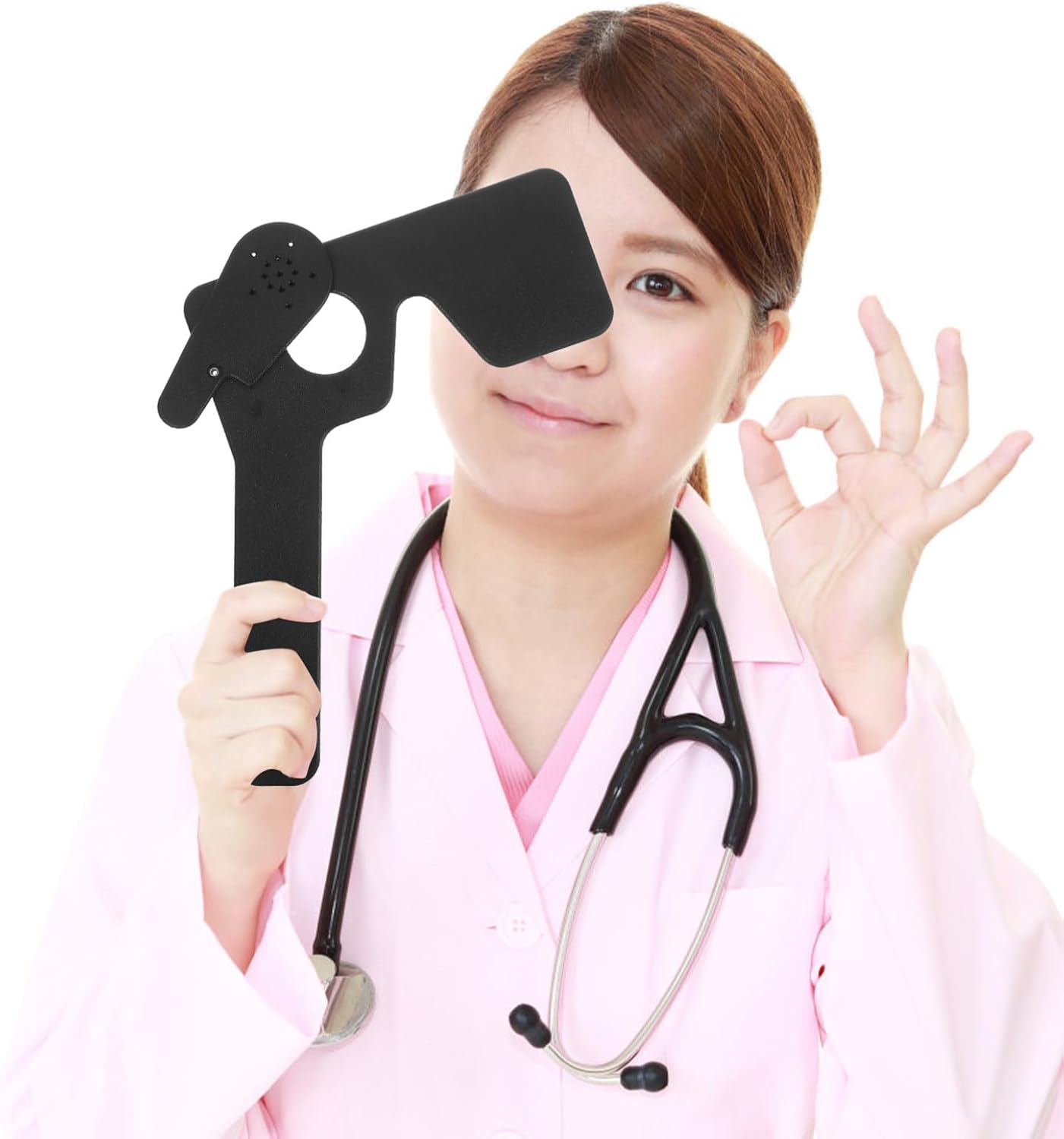 VALICLUD Professional Eye Patch for Eyesight Testing Astigmatism Test Blinder Comfortable Eye Occluder for Adults Includes