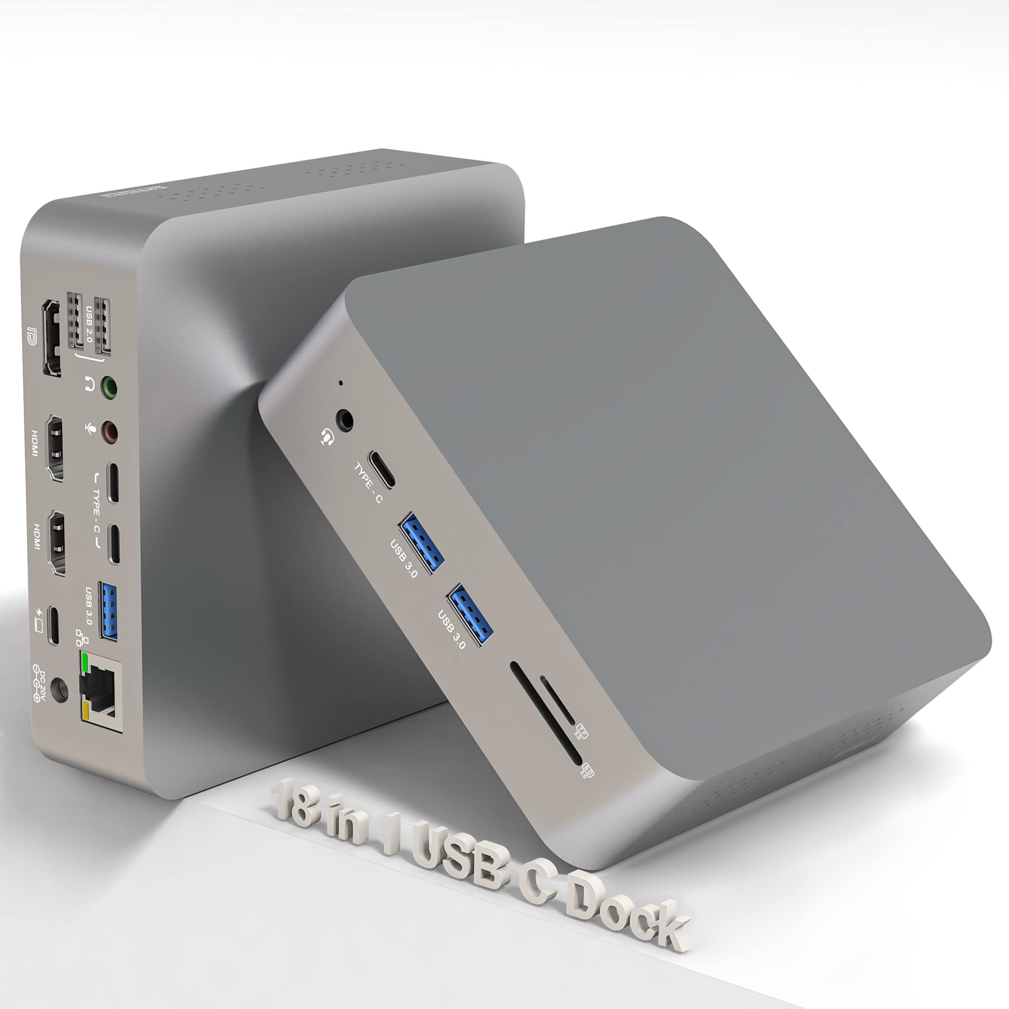 Buy USB C Docking Station Triple Monitor,18 in 1 USB C Dock with Dual