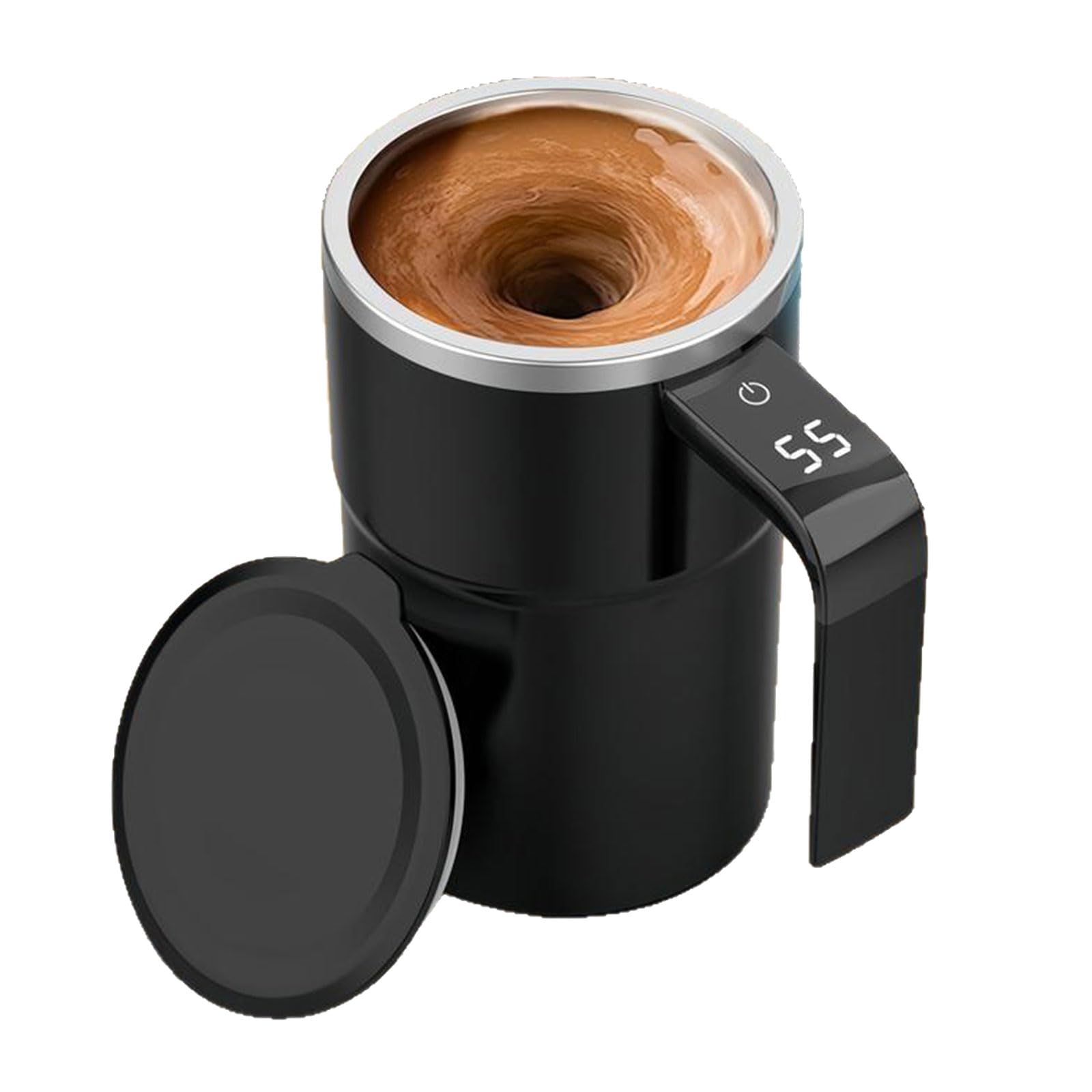 Uqezagpa Easy to Clean Automatic Stirring Cup Featuring Detachable Stirrer Drink Mixing Machine for Various Beverages Home Stirrer
