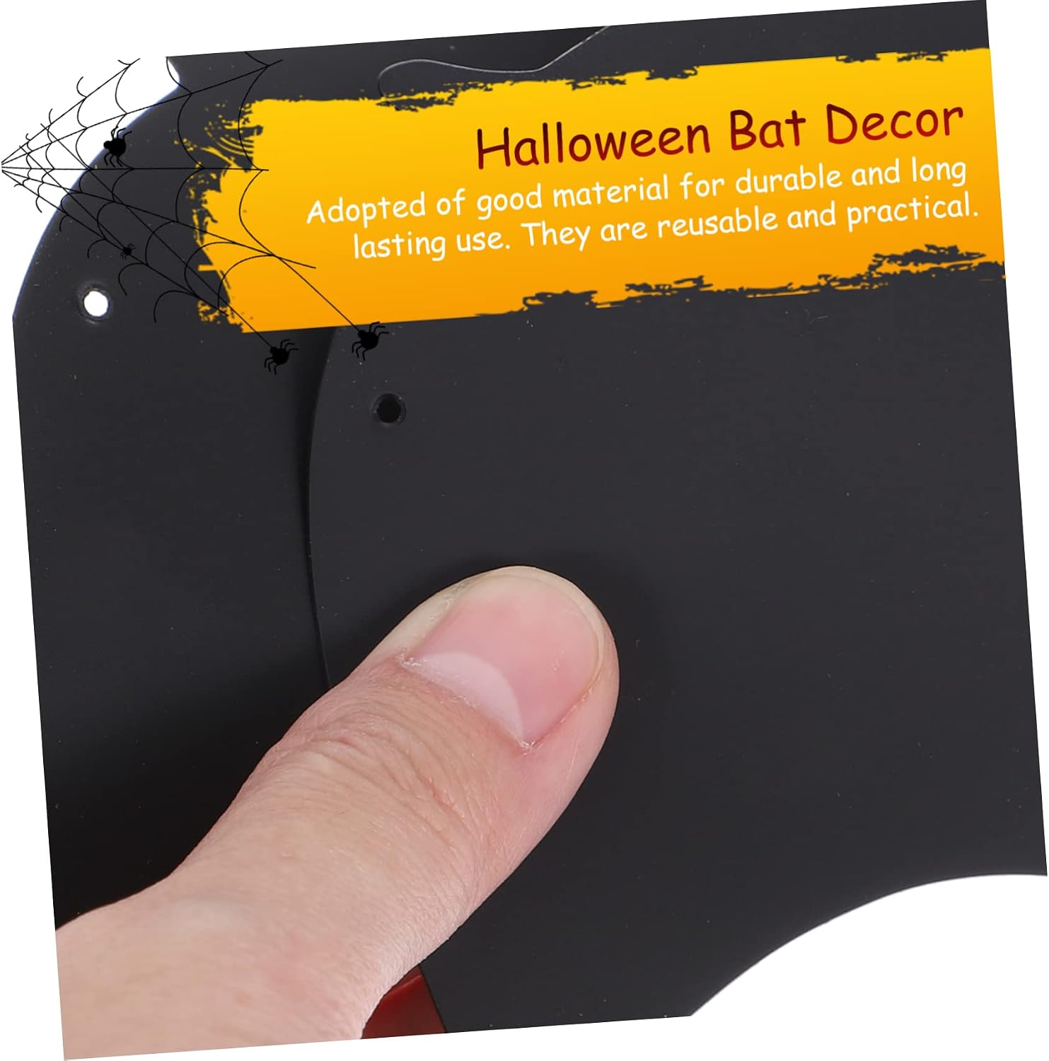 1set Bat Hanging Ornaments for Halloween Decor of Bats for Party Wall and Decoration for Haunted House Atmosphere