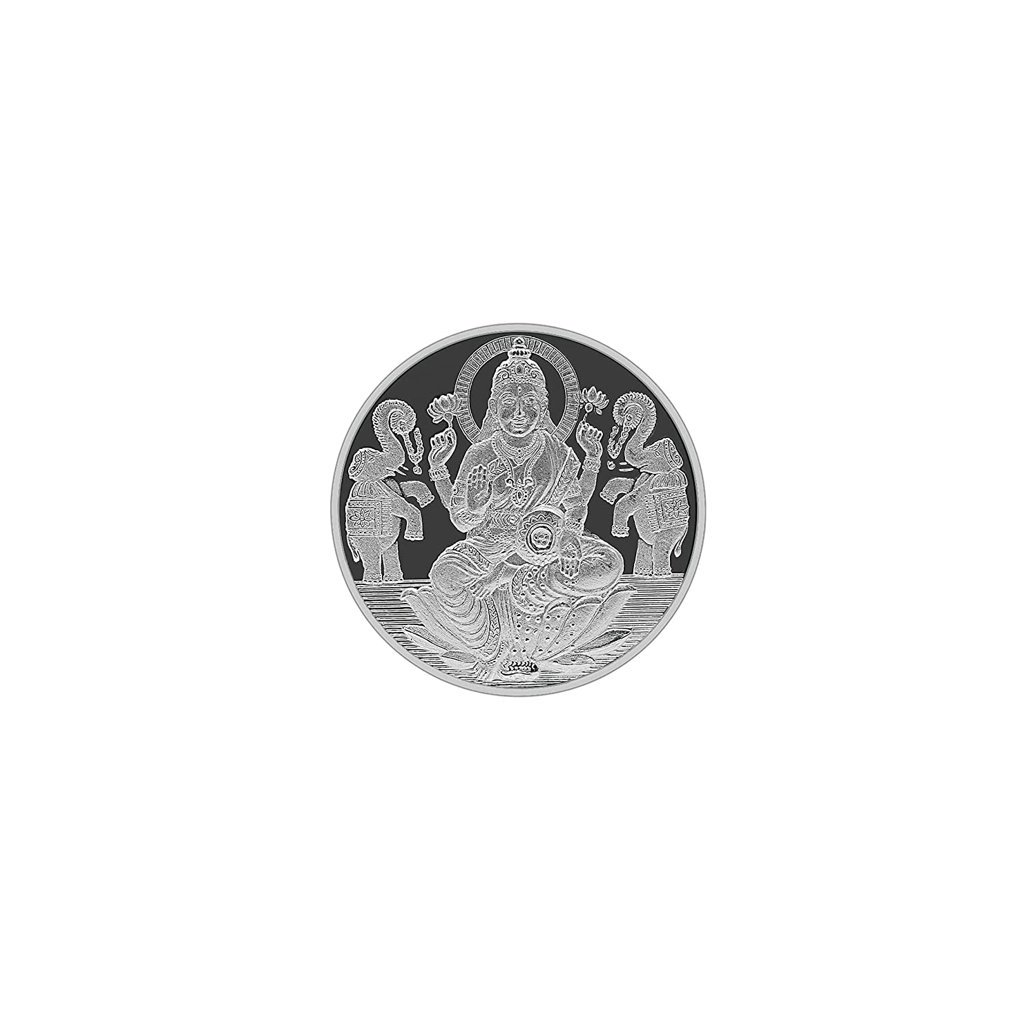 Pure Silver Laxmi/Lakshmi Ji Coin/Sikka for Diwali|Dhanteras with Box for Gifting & Religious Use (10 Grams