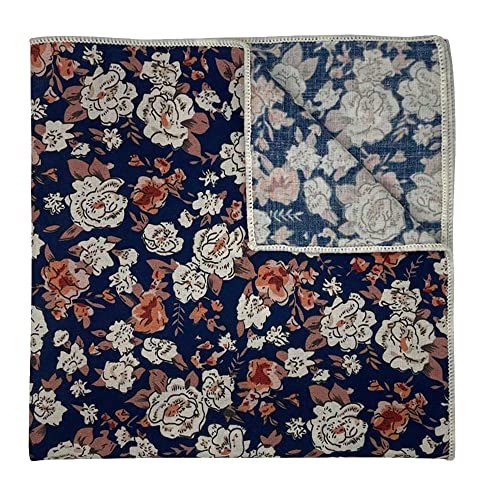 Image of Kebocis Men's Floral Pocket Square Handkerchief for Men