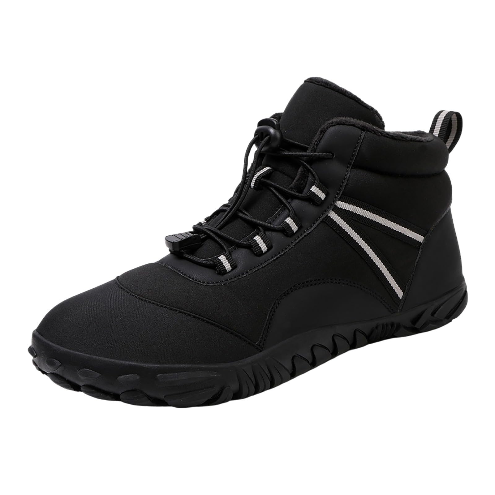 Botines de Invierno para Parejas, con Forro Polar, cálidos y cómodos, con Cordones elásticos, Ideales para Clima frío, Senderismo y Uso Diario Informal, Antideslizantes_1