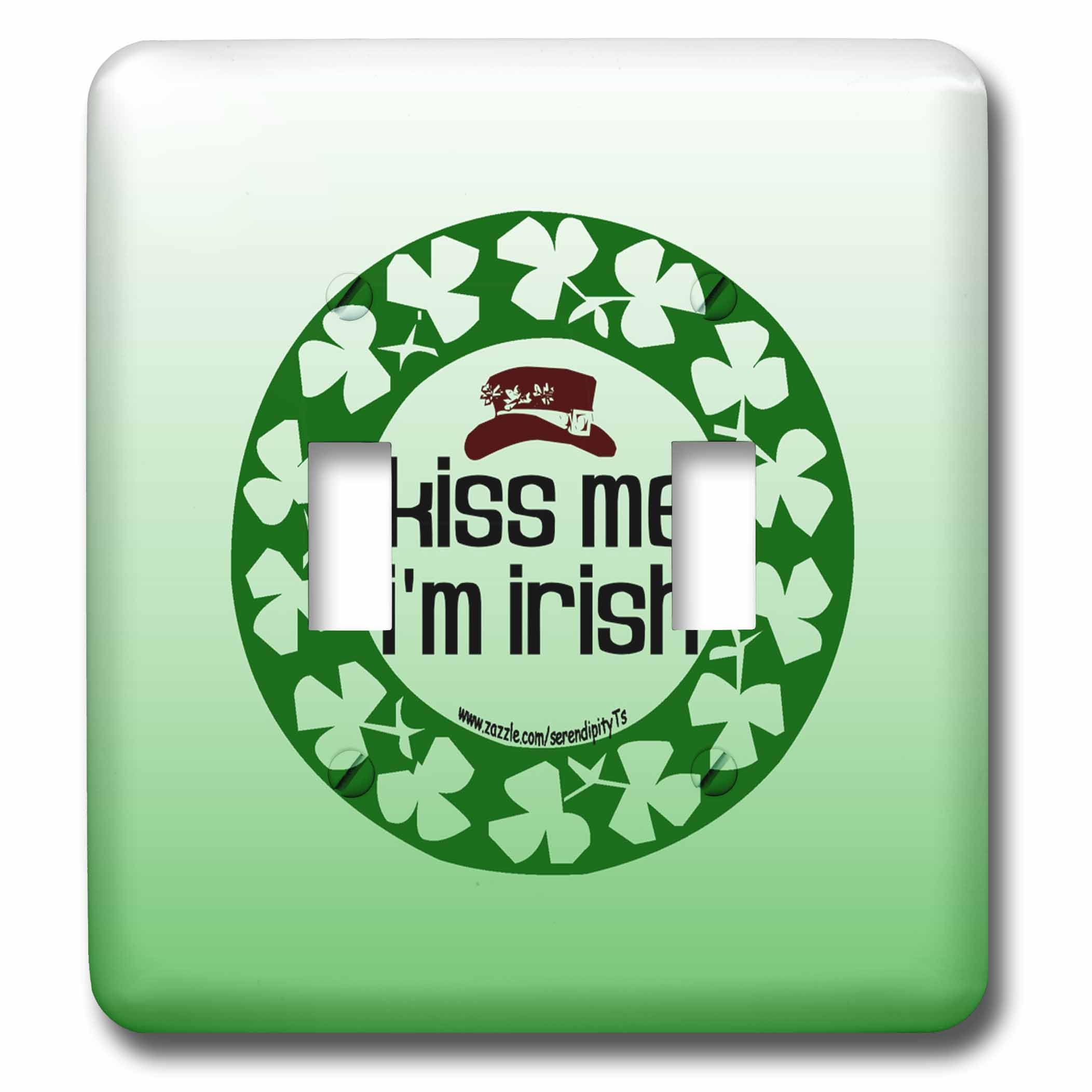 Double interrupteur à bascule Kiss Me Im Irlandais idéal pour sublimer votre salon ou cuisine