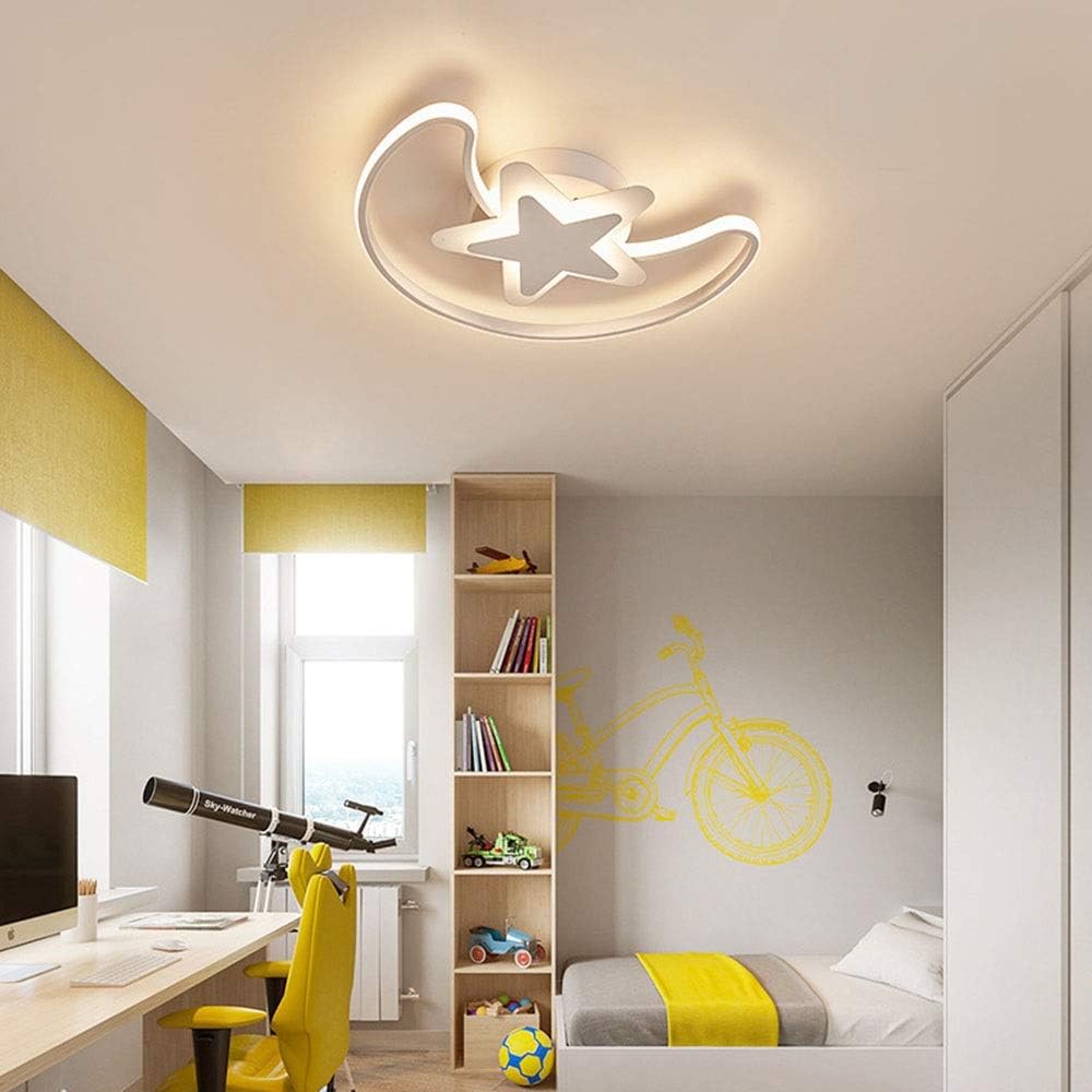 Modern Simple Bedroom Lamp Led Ceiling Lamp Romantic and Warm Children's Room Lamp Creative Boy Star Lamp D50Cm*H8Cm