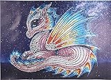 Diamond Painting DIY 5D Special Shape Rhinestones, ABEUTY Beautiful Dragon Seahorse, Partial Drill Crystal Diamond Art Kits