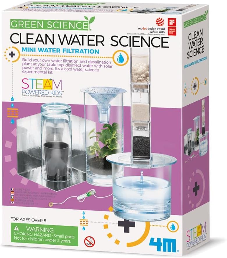 4M Green Science Clean Water Science - DIY Water Filtration Kit for Kids