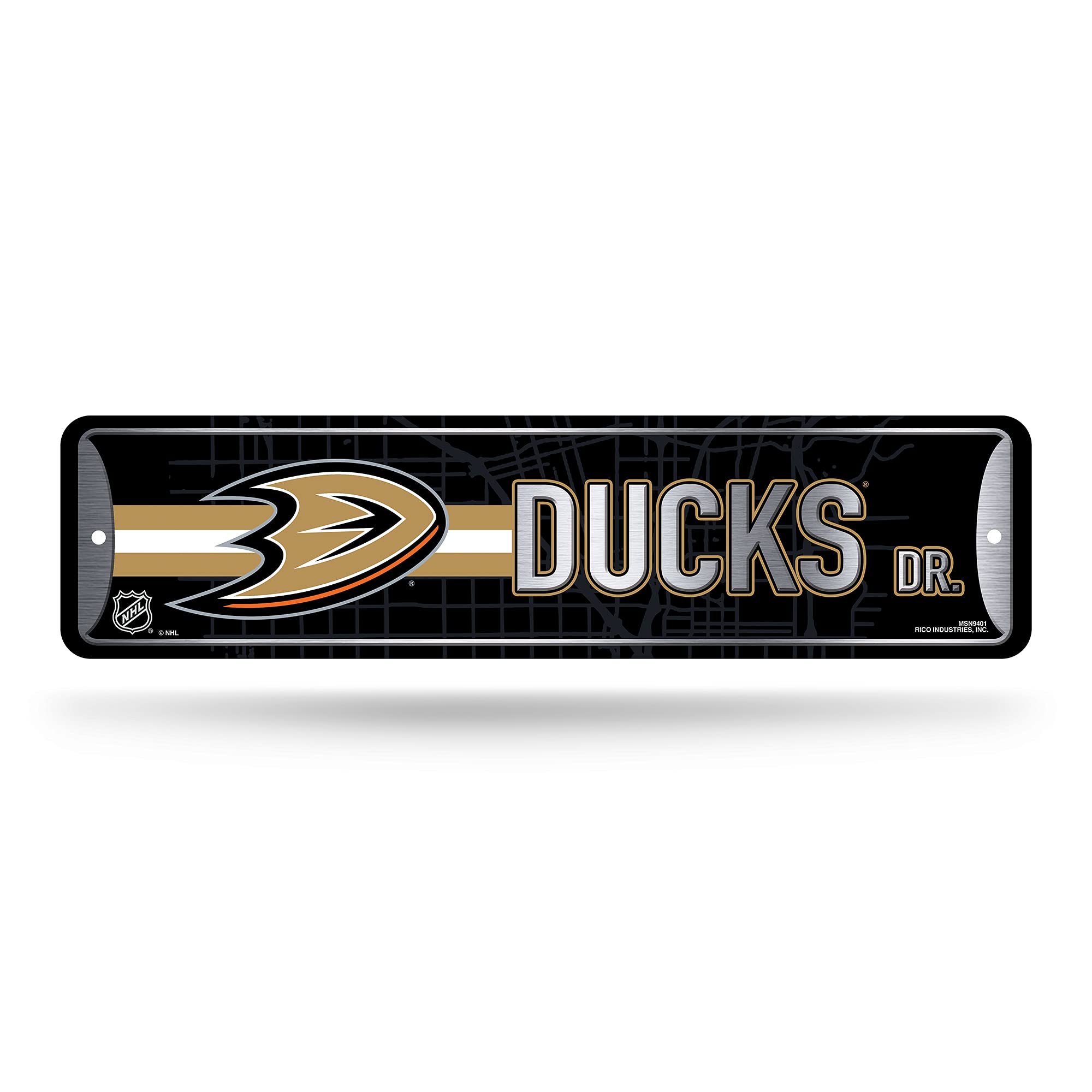 NHL Rico Industries Colorado Metal Street Sign Metal Street Sign 4" x 15" Home Décor - Bedroom - Office - Man Cave