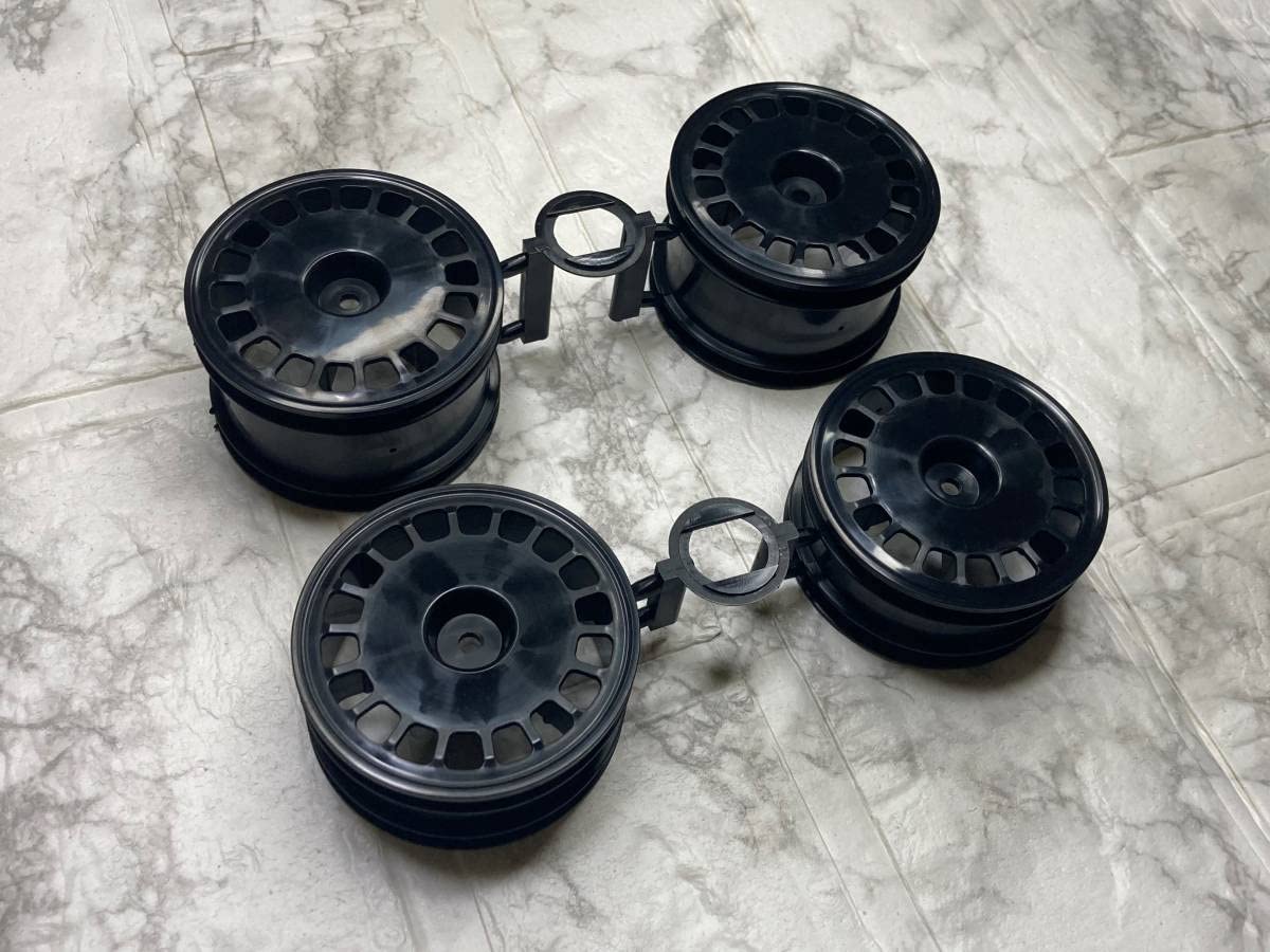 Amazon | タミヤ 4駆前輪 後輪 ラージディッシュホイール 黒 DT-02 DT
