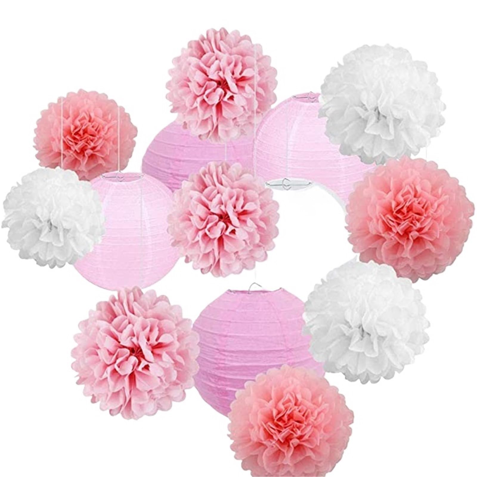 Paper Pompom Round Paper Ball Lantern Pom Poms