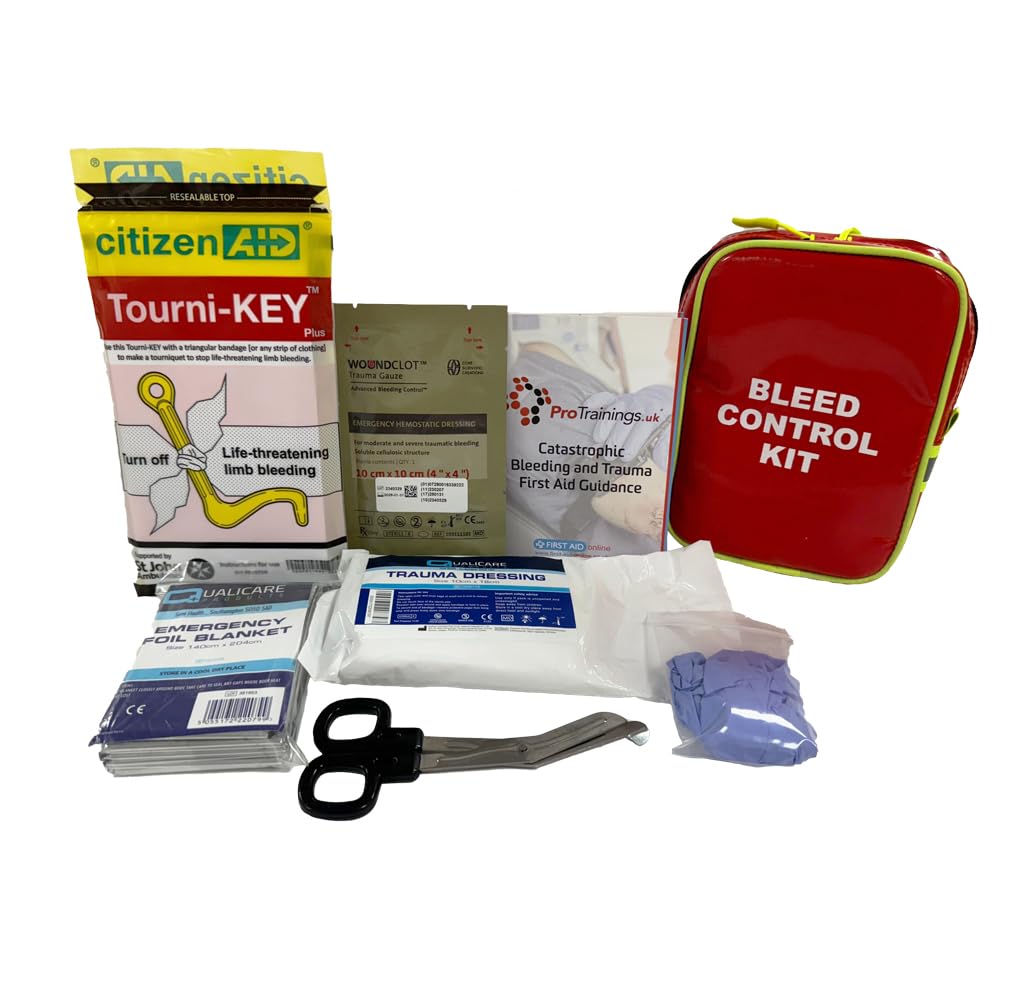 Personal Bleed Kit in Belt Pouch - Red
