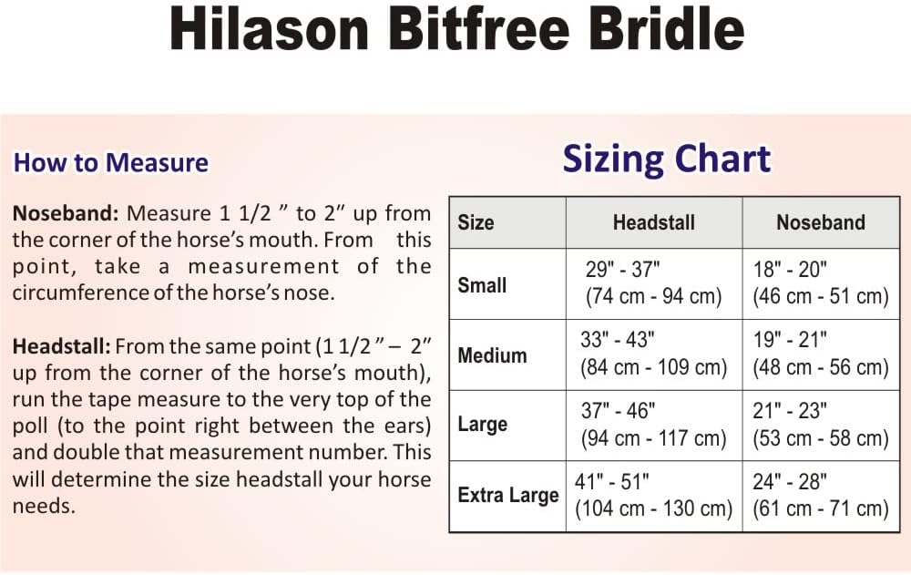HILASON Bitfree Leather English Bitless Bridle Horse Reins Brown