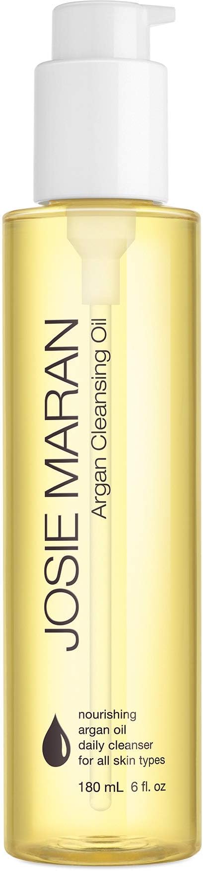 Josie Maran Argan Cleansing Oil - 3-1 Daily Cleanser that Nourishes Skin with Essential Fatty Acids and Antioxidants (180ml/6.0oz)