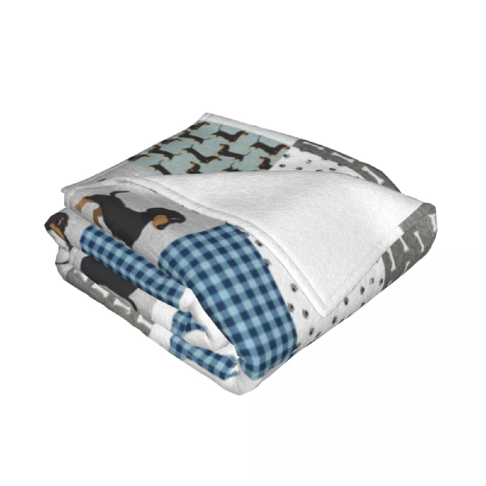 Coperta Morbidissima In Flanella Con Bassotto - Design Floreale, Pile Antipilling, Calda E Accogliente Per Divano E Letto