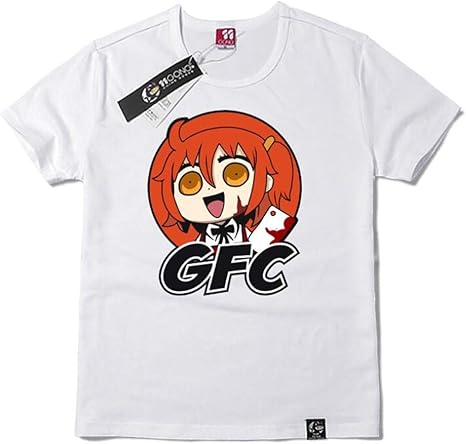 Amazon Co Jp Hicosplay Tシャツ 半袖 黒い 白い Fate ぐだ子 藤丸 立香 ふじまる りつか 可愛い Fate Grand Order Fgo 女性 男性 6 S 服 ファッション小物