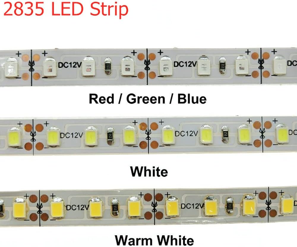 Waterproof Led Strip Lights SMD 3528 16.4 Ft (5M) 300leds 60leds/m Blue Flexible Tape Lighting Tape Lights for Boats, Bathroom,Mirror,Ceiling and Outdoor