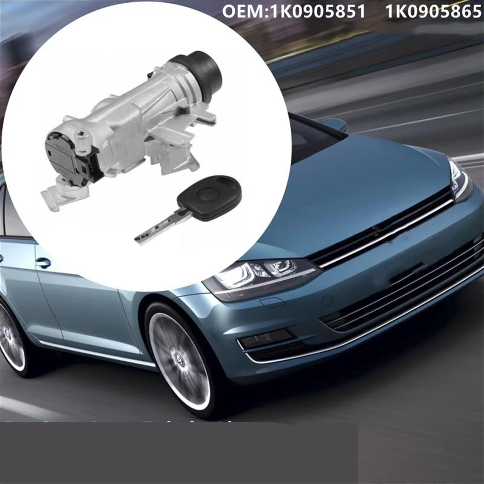 Kompatibel Mit VW Für Scirocco 2009–2012 Für Caddy 2004–2011 Für Tiguan 2008–2011 Zündschlüssel-Ersatzmotor 1K0905851b