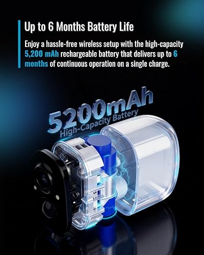 Miniatura 3 de Cámaras de seguridad 2K inalámbricas para exteriores, cámaras WiFi alimentadas por batería para seguridad del hogar, visión nocturna a color,