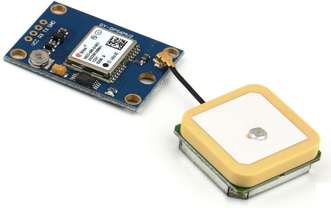HiLetgo GY-NEO6MV2 NEO-6M GPS Flight Controller Module 3V-5V with Super Strong Ceramic Antenna for Arduino EEPROM APM 2.5