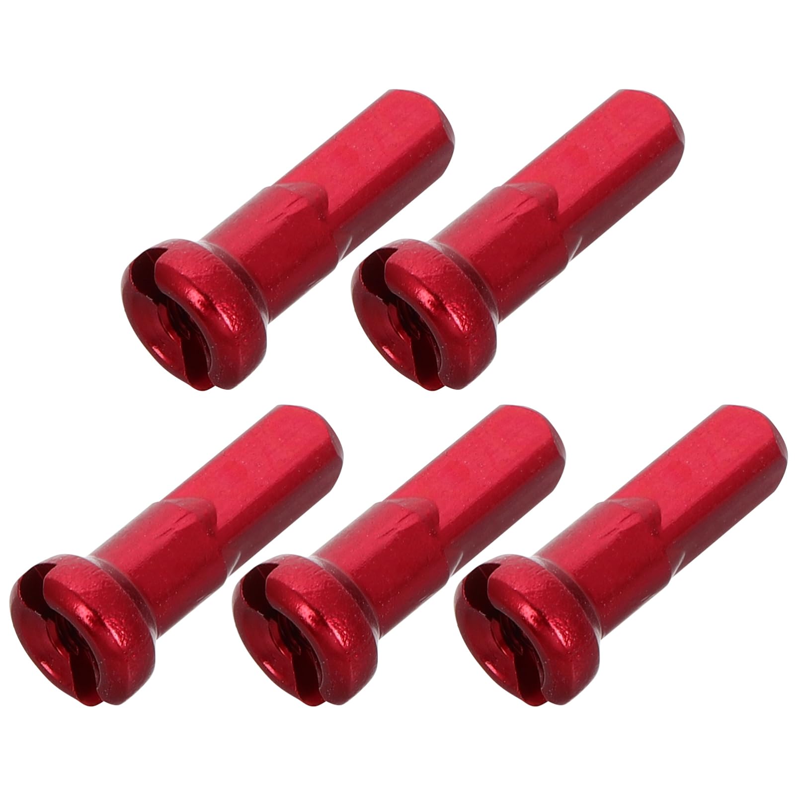 KOMBIUDA Bicycle Nipples End Caps 5pcs Alloy Caps 14mm Diameter Bike Nipples for Wheel Decor Durable Aluminum Alloy Construction