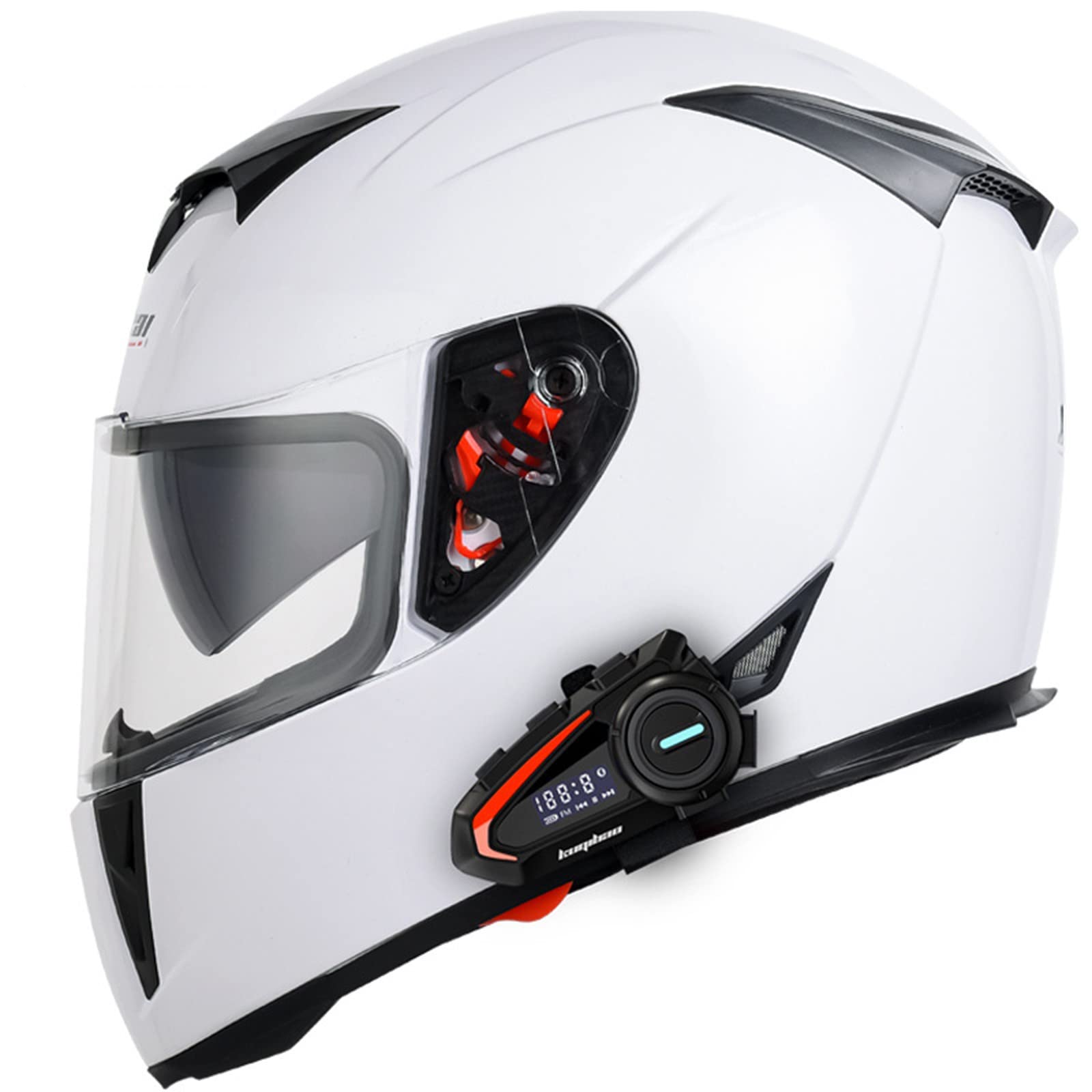 Casque Moto Modulable Double Visière – Homologué ECE/DOT, Intérieur Amovible, Système Ventilation, Unisexe