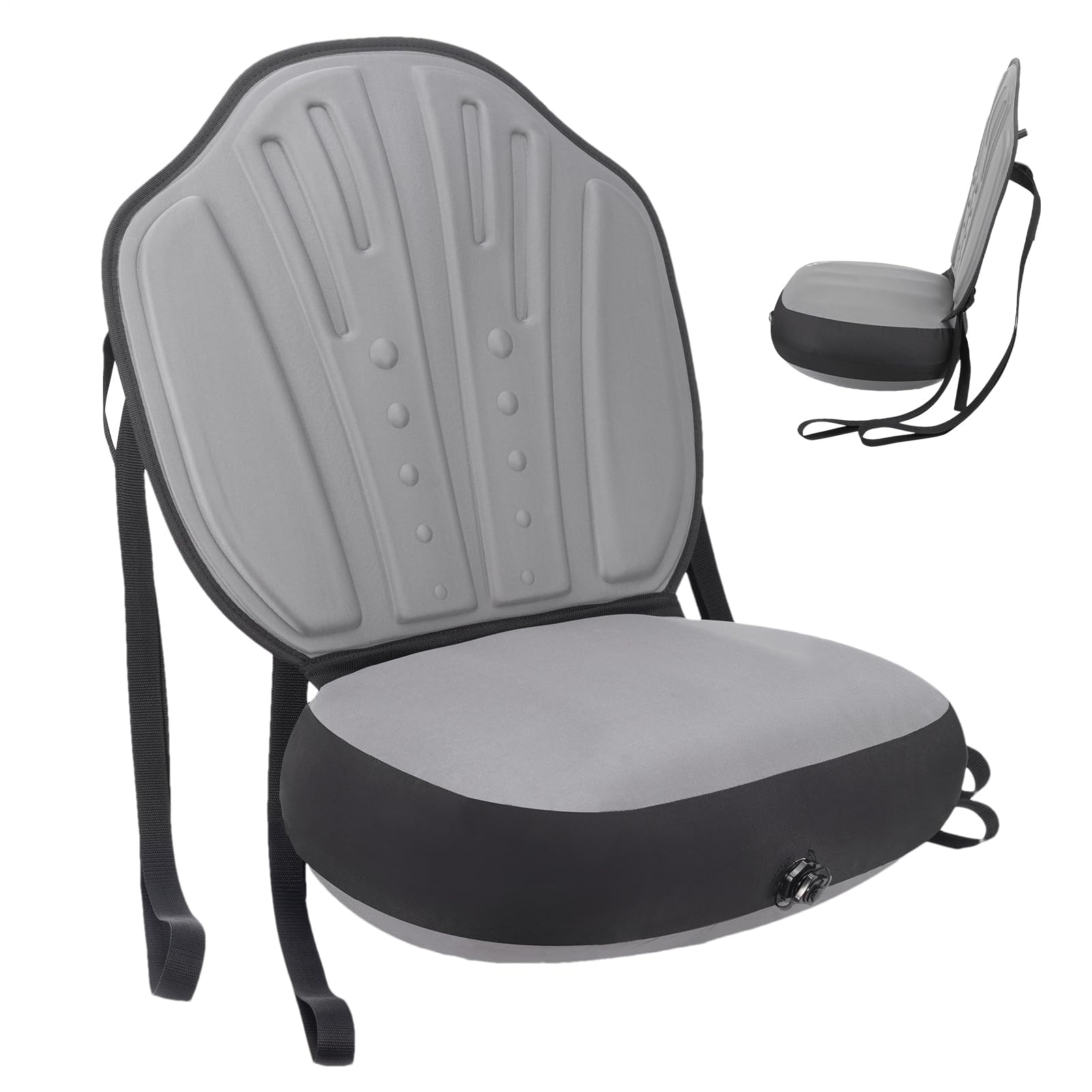 Asiento inflable para kayak - Silla impermeable para tabla de paddle surf, cojín de tela Oxford con correas ajustables | Asiento cómodo para canoa, rafting, botes inflables, tablas de paddle surf, kay