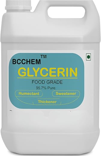 BCCHEM pure food grade glycerine|For mositurizer,food,baking,DIY cosmetics|5 kg
