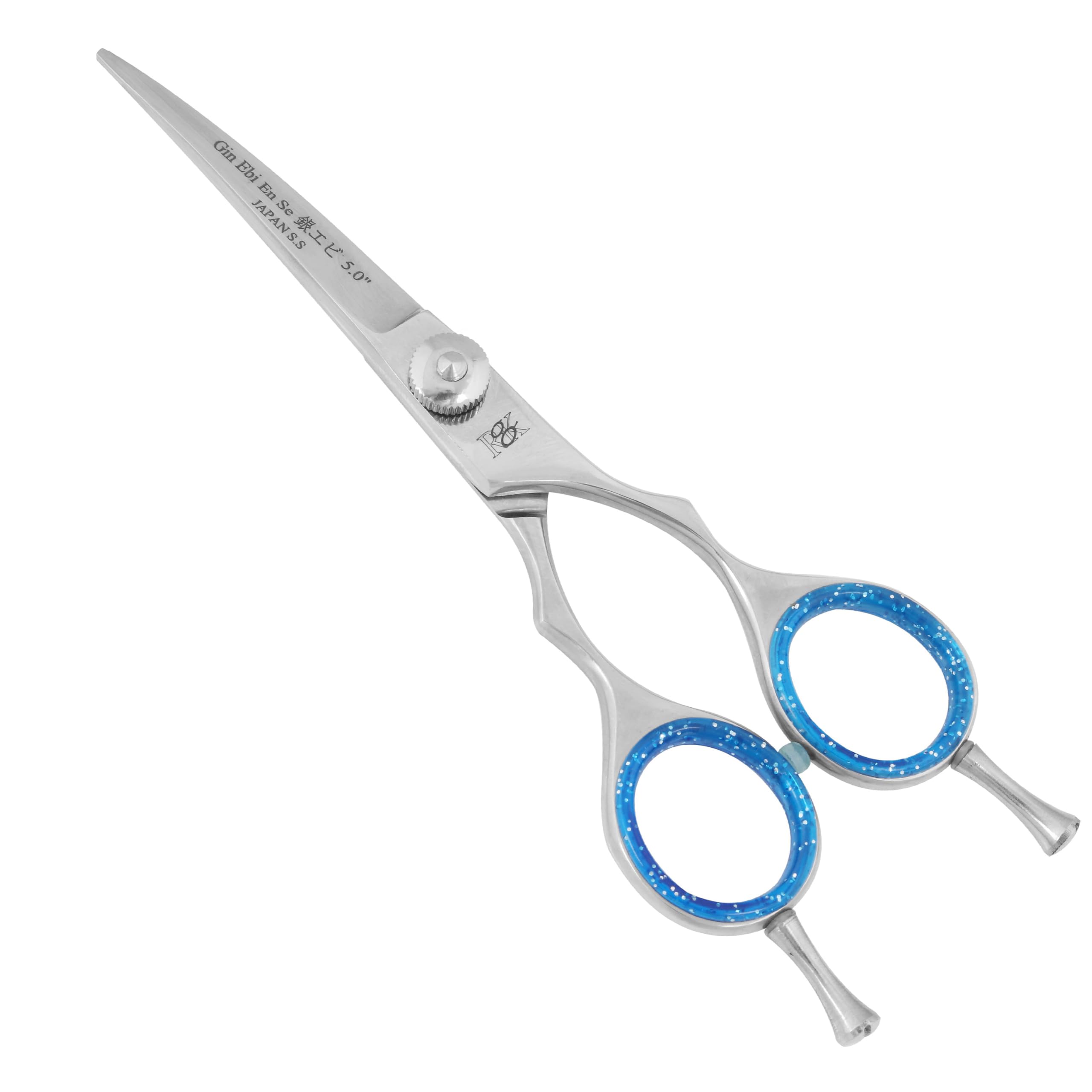 5" Hoof n Paw RnK Curved Dog Grooming Scissors – Lightweight Pet Grooming Shears for Dogs & Cats – Hair Cutting Scissor for Right & Left Handers – Ideal for Small Pets & Grooming Kit