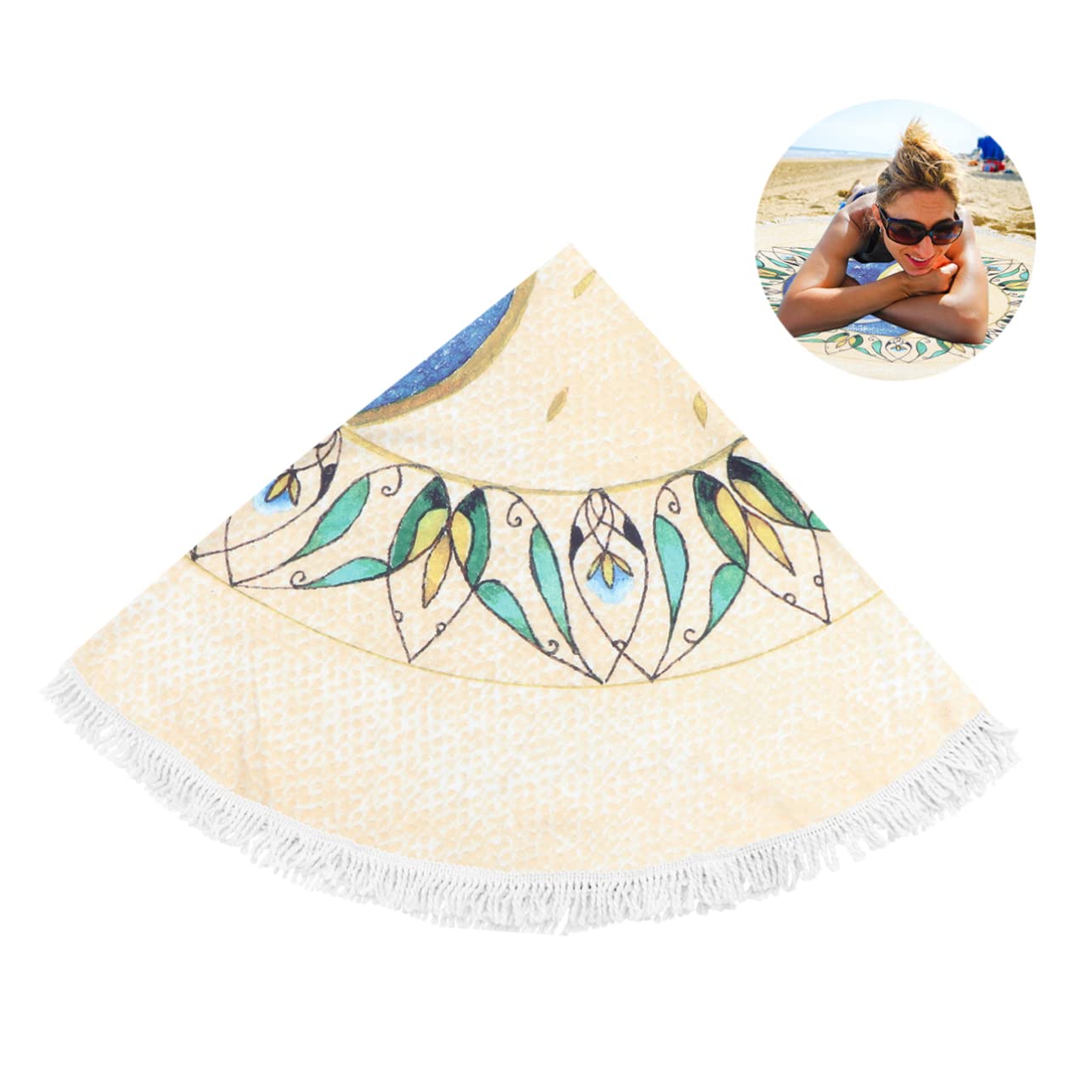 WOONEKY Serviette De Plage Ensemble De Serviettes De Bain Couverture De Bain Couverture De Pique- Design Australien