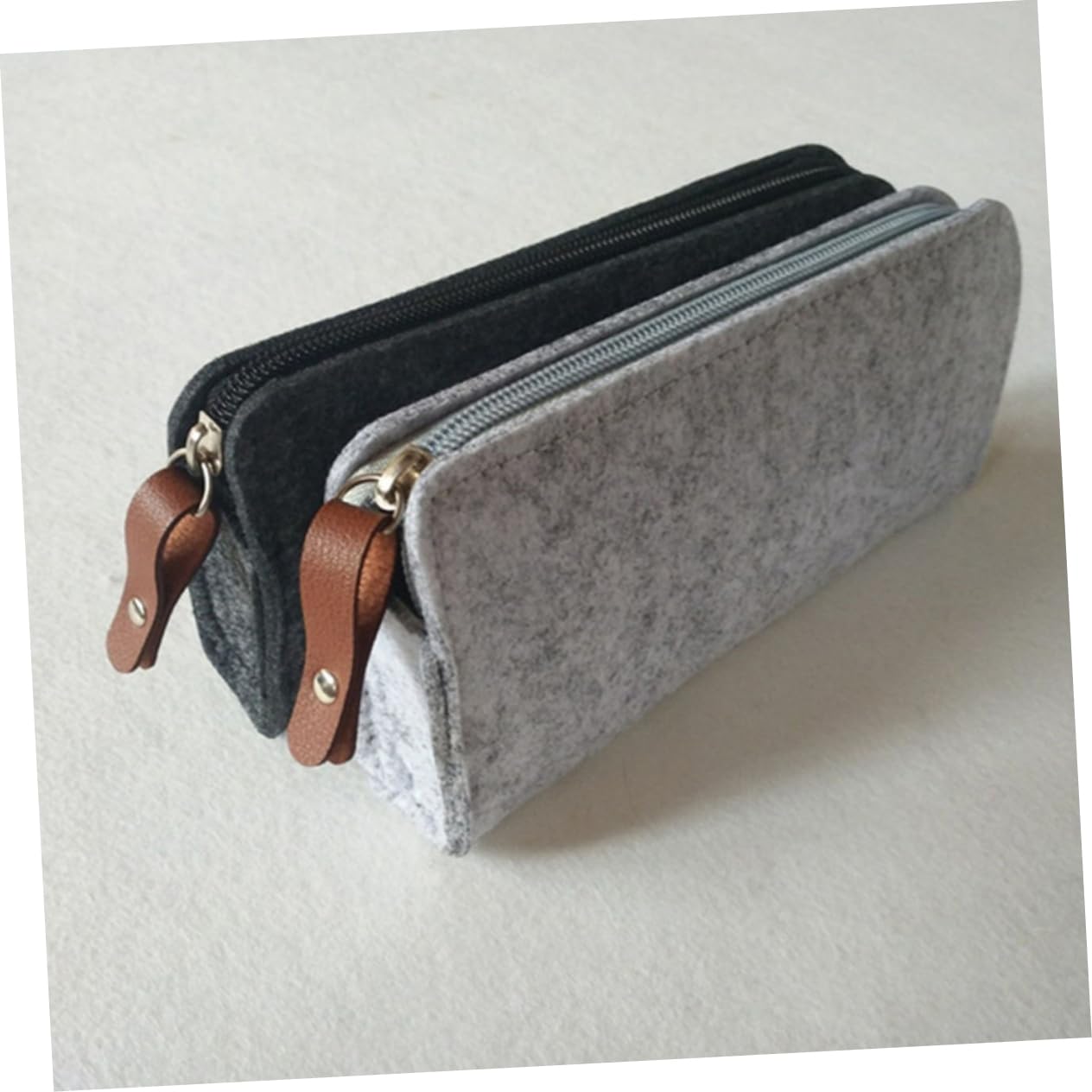 STOBOK 12pezzi Astuccio Portamatite Chiari Scuri Organizer Multifunzionale Per Cancelleria e Cosmetici Design Chic e Resistente Facile