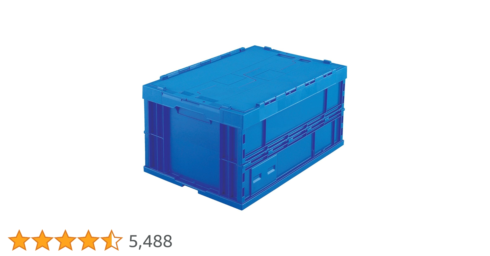 【5個セット】TRUSCO 折りたたみコンテナフタ付 75L ダークブルー 5個セット】TRUSCO 折りたたみコンテナフタ付 75L ダークブルー